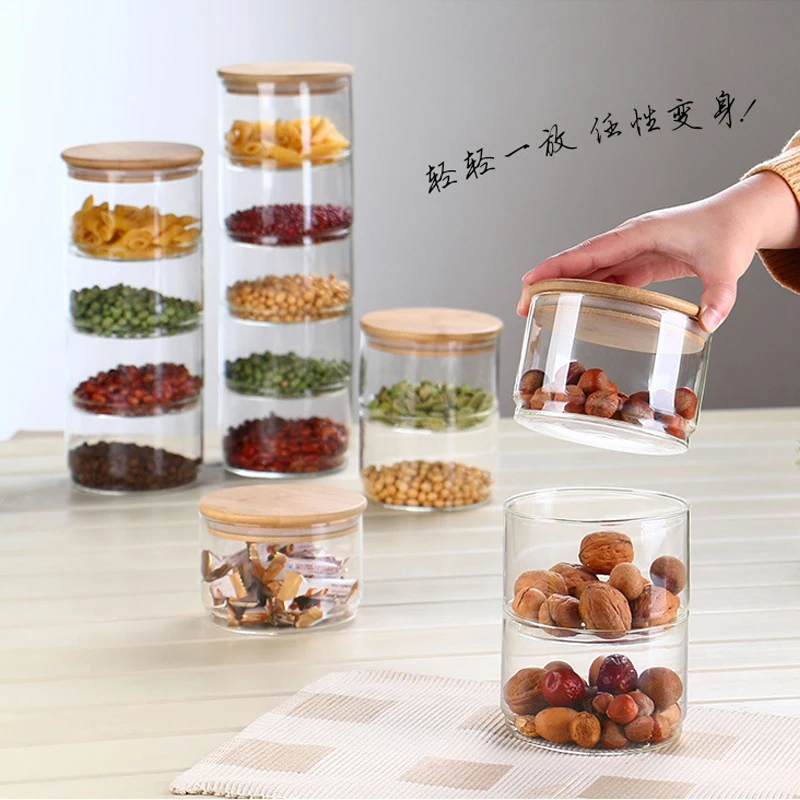 Food Storage Lidl - ชุดภาชนะแก้ว 3 ชั้น ขนาด 1200 มล.