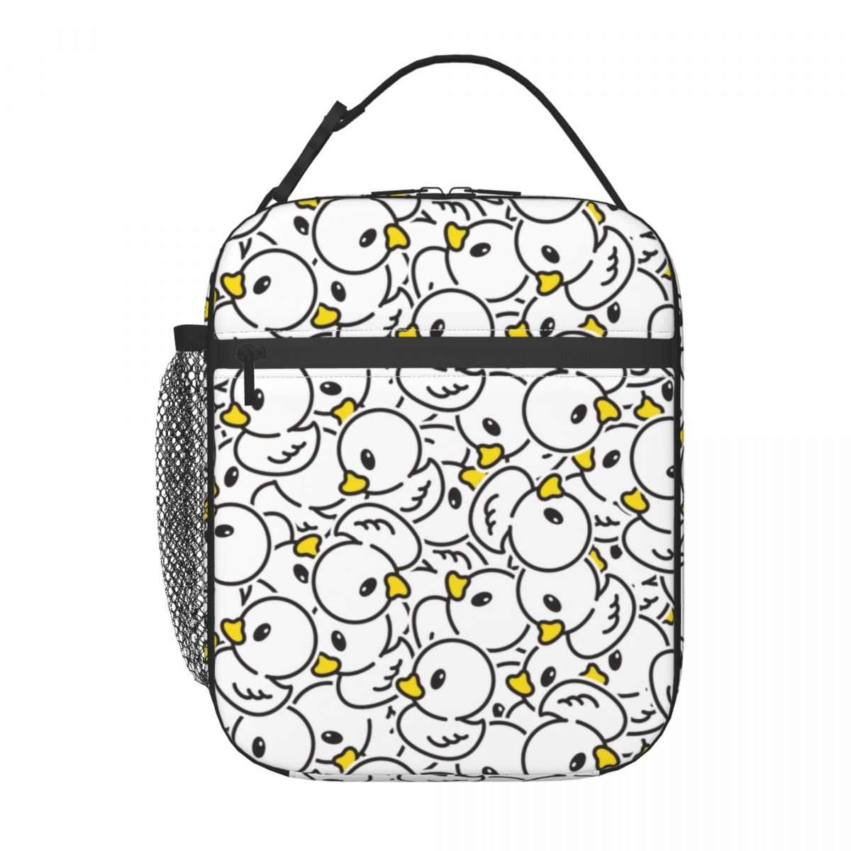 Food Storage Yellow - กระเป๋าใส่อาหารกลางวันลายเป็ดยางสีเหลืองสดใสแบบกำหนดเองสำหรับผู้หญิง กล่องอาหารกลางวันเก็บความร้อนสำหรับนักเรียน