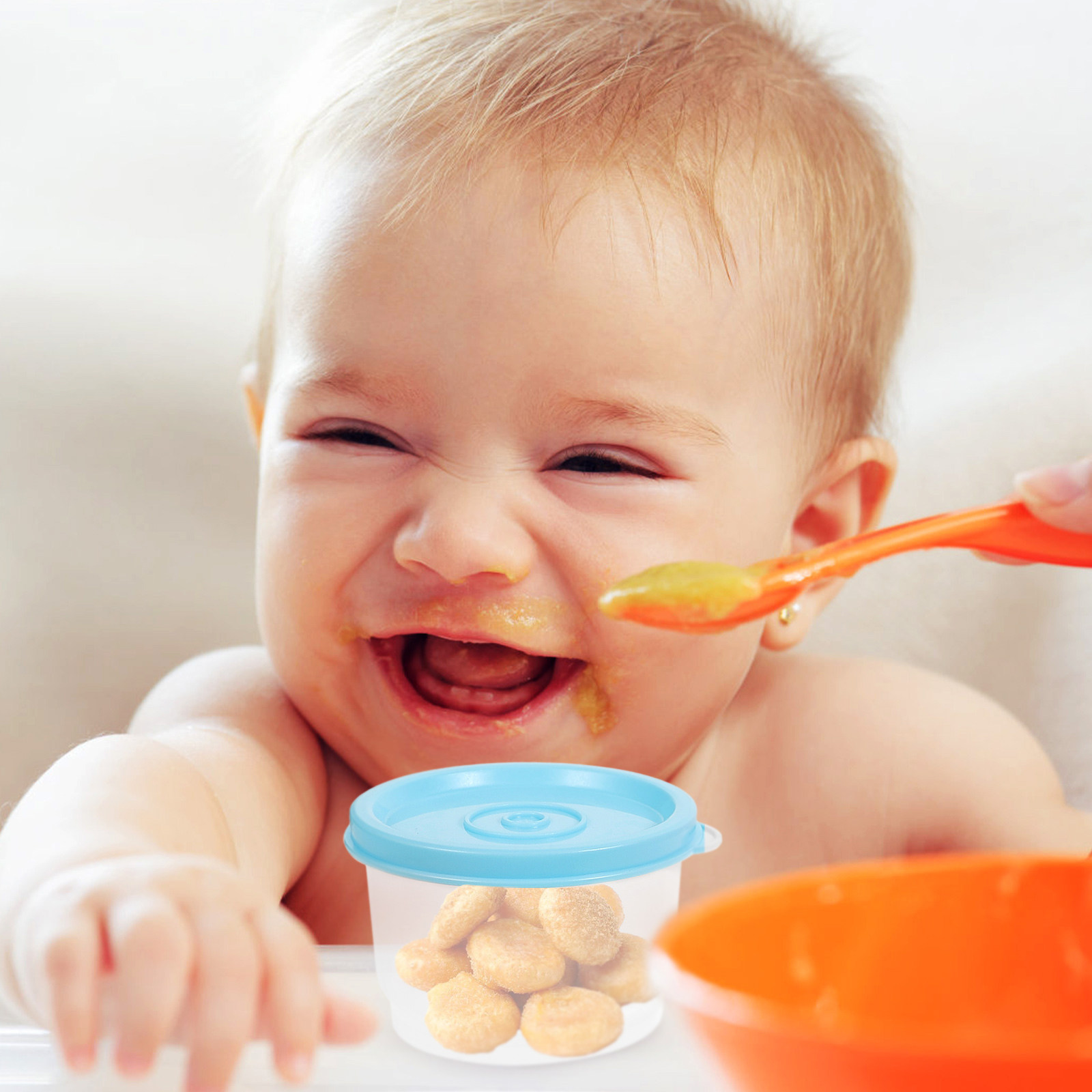 Food Storage Non Toxic - 12 ชิ้น กล่องเก็บอาหาร ขนาดกะทัดรัด ปลอดสารพิษ ใช้กับเครื่องล้างจานได้