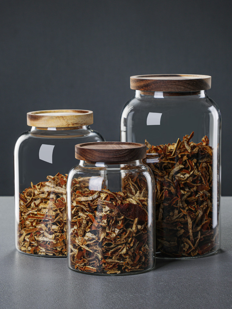 Food Storage Lidl - แก้วเก็บ Jar พร้อมฝาปิดขนาดใหญ่ปิดผนึกถังชาธัญพืชกาแฟ Creative Airtight ชุดกระป๋องสําหรับ