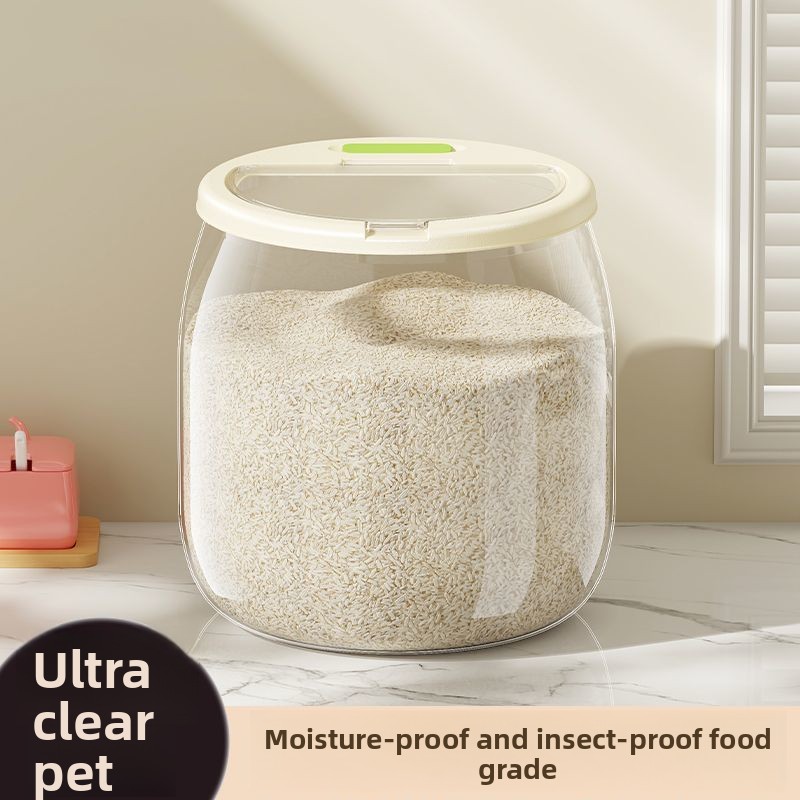 Food Storage Acrylic Containers - ถังข้าวสารในครัวเรือน ปิดผนึกและมีฝาปิด ถังข้าวสารเกรดอาหาร ป้องกันแมลง ถังเก็บอาหาร ภาชนะใส่อาหาร