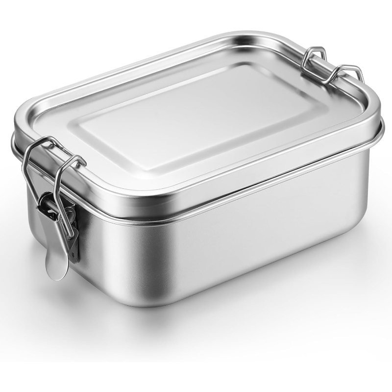 Food Storage Underground - ภาชนะเก็บอาหารสแตนเลสพร้อมฝาปิด กล่องอาหารกลางวัน กล่องจัดระเบียบตู้เย็น กล่องเตรียมอาหาร กล่องอาหารพกพาสำหรับกิจกรรมกลางแจ้ง