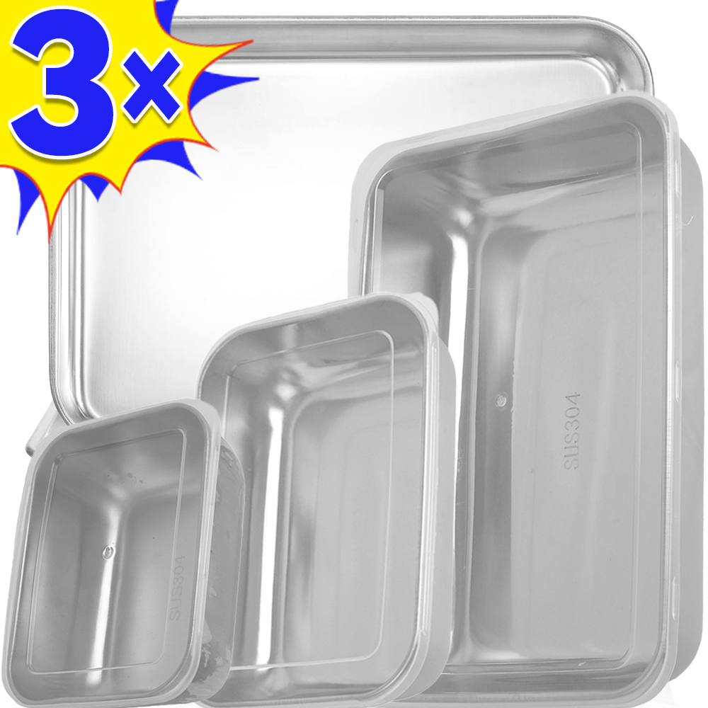 Food Storage Underground - กล่องเก็บอาหารสแตนเลสกล่องเก็บความสดฝาปิดสี่เหลี่ยมผืนผ้าไส้กรอกก๋วยเตี๋ยวจานผลไม้พร้อมฝาปิดภาชนะเก็บอาหาร