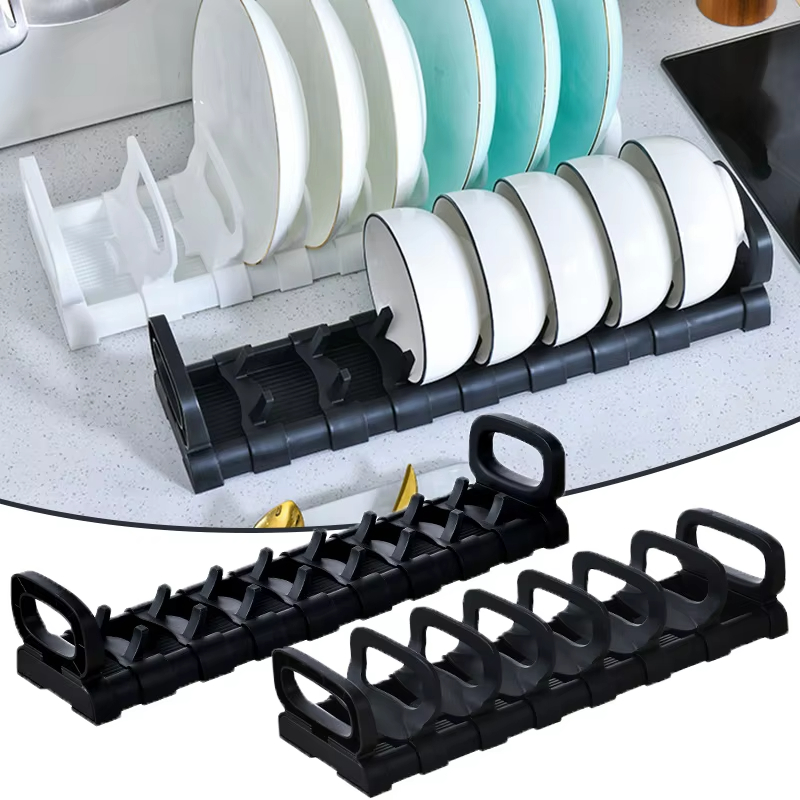 Food Storage Drawers - ห้องครัวจานชามตู้ลิ้นชักท่อระบายน้ําปรับผู้ถือแผ่นเขียงพลาสติกชามขาตั้ง Drainer ชั้นวาง