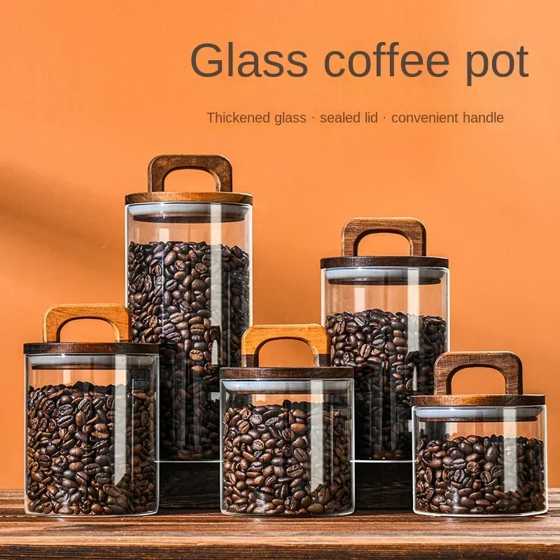 Food Storage Lidl - 800-2100ml ไม้ฝาปิดแก้ว Jar 1 PC Airtight