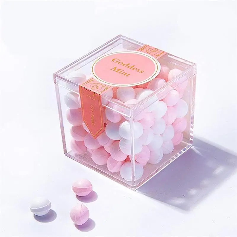 Food Storage Acrylic Containers - 12 PCS อะคริลิคใสกล่องพลาสติกของขวัญกล่องบรรจุอาหาร Candy คอนเทนเนอร์สําหรับ Home