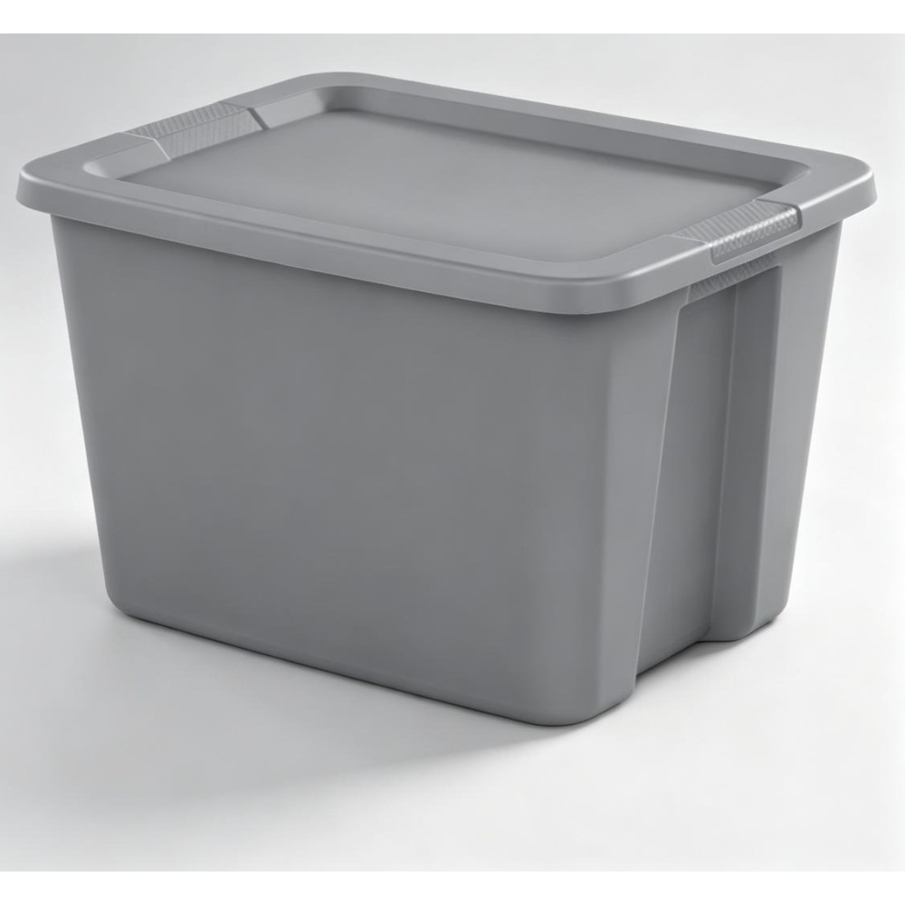 Food Storage Non Toxic - ภาชนะเก็บของพลาสติกแบบซ้อนได้ 18 แกลลอน ฝาปิดแบบ Snap ลึก