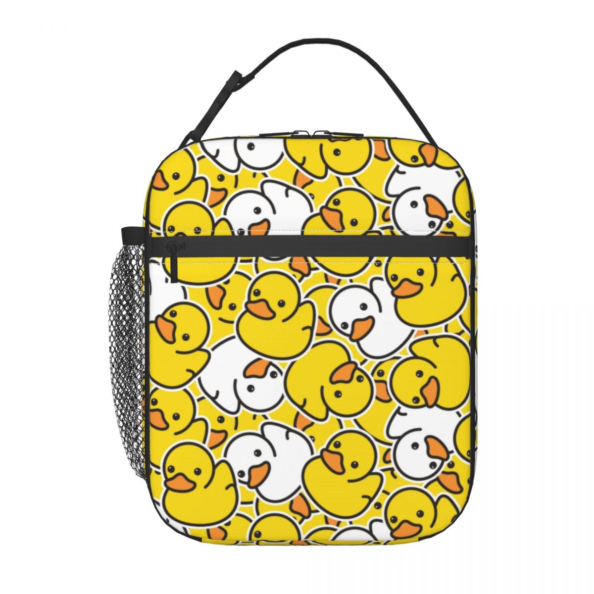 Food Storage Yellow - กระเป๋าใส่อาหารกลางวันลายการ์ตูนสัตว์ยางเป็ดสีเหลือง กระเป๋าเก็บความร้อนสำหรับผู้หญิง กล่องใส่อาหารแบบพกพาสำหรับทำงาน โรงเรียน กล่องเก็บอาหาร