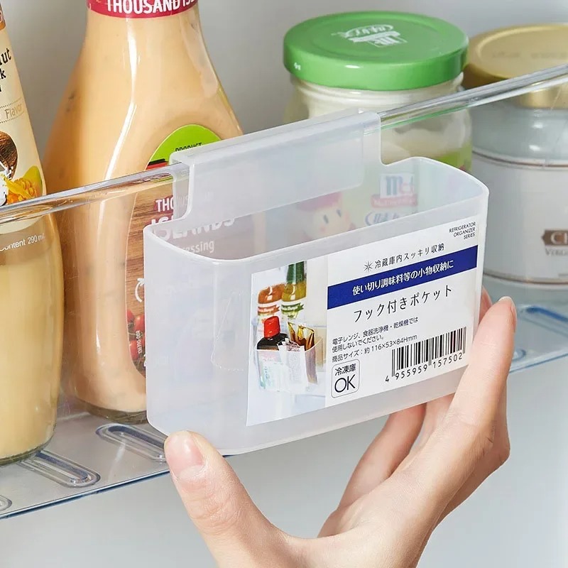 Food Storage Frozen - 1/2/5 ชิ้น ชั้นวางของข้างประตูตู้เย็น กล่องเก็บผักและผลไม้ เหมาะสำหรับเก็บไข่ อาหารแช่แข็ง