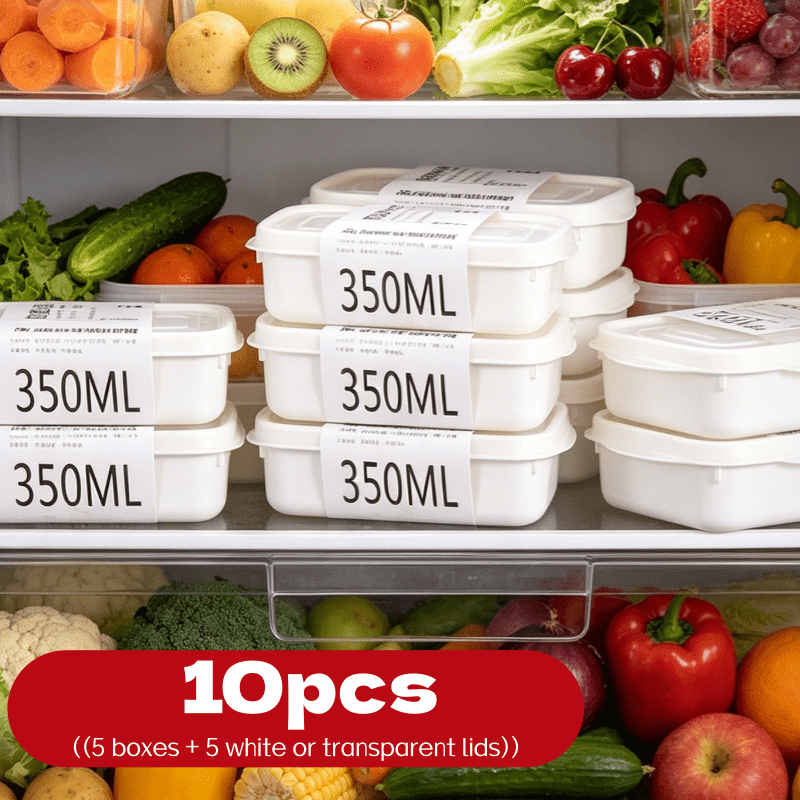 Food Storage Underground - ชุดกล่องเก็บอาหารแบบซ้อนได้ 10 ชิ้น 5 กล่อง +