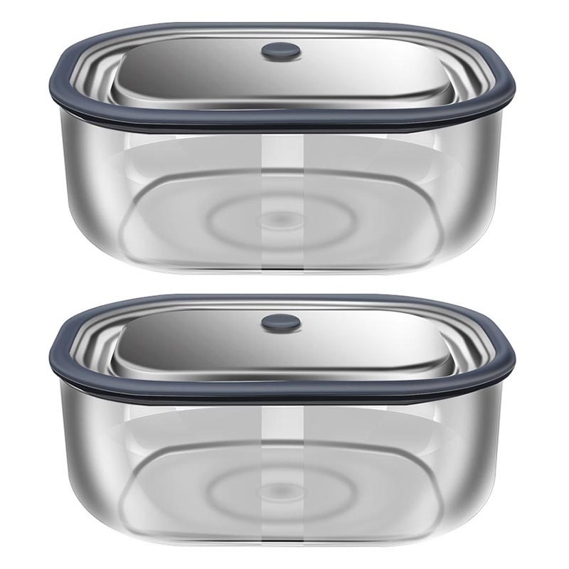Food Storage Underground - กล่องแก้วบอโรซิลิเกตทรงสี่เหลี่ยมผืนผ้าสูงสำหรับกล่องข้าวกลางวันเก็บความร้อนไมโครเวฟกล่องเก็บรักษากล่องอาหารกลางวันแบบปิดผนึกกรอบพร้อมฝาปิด