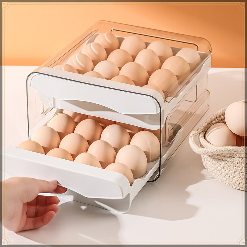 Food Storage Drawers - กล่องเก็บไข่แบบลิ้นชัก 32 ช่อง วัสดุ PP &