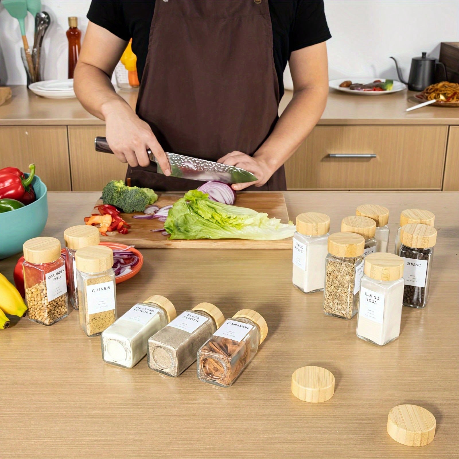กล่องเก็บเครื่องปรุงไม้ไผ่ขนาด - Food Storage Drawers บทวิจารณ์และราคา