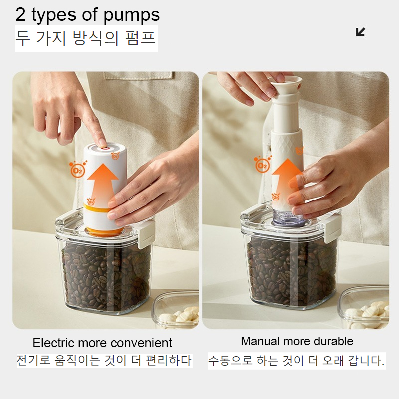 ถังปิดผนึกสูญญากาศเมล็ดกาแฟขวด - Food Storage Acrylic Containers บทวิจารณ์และราคา