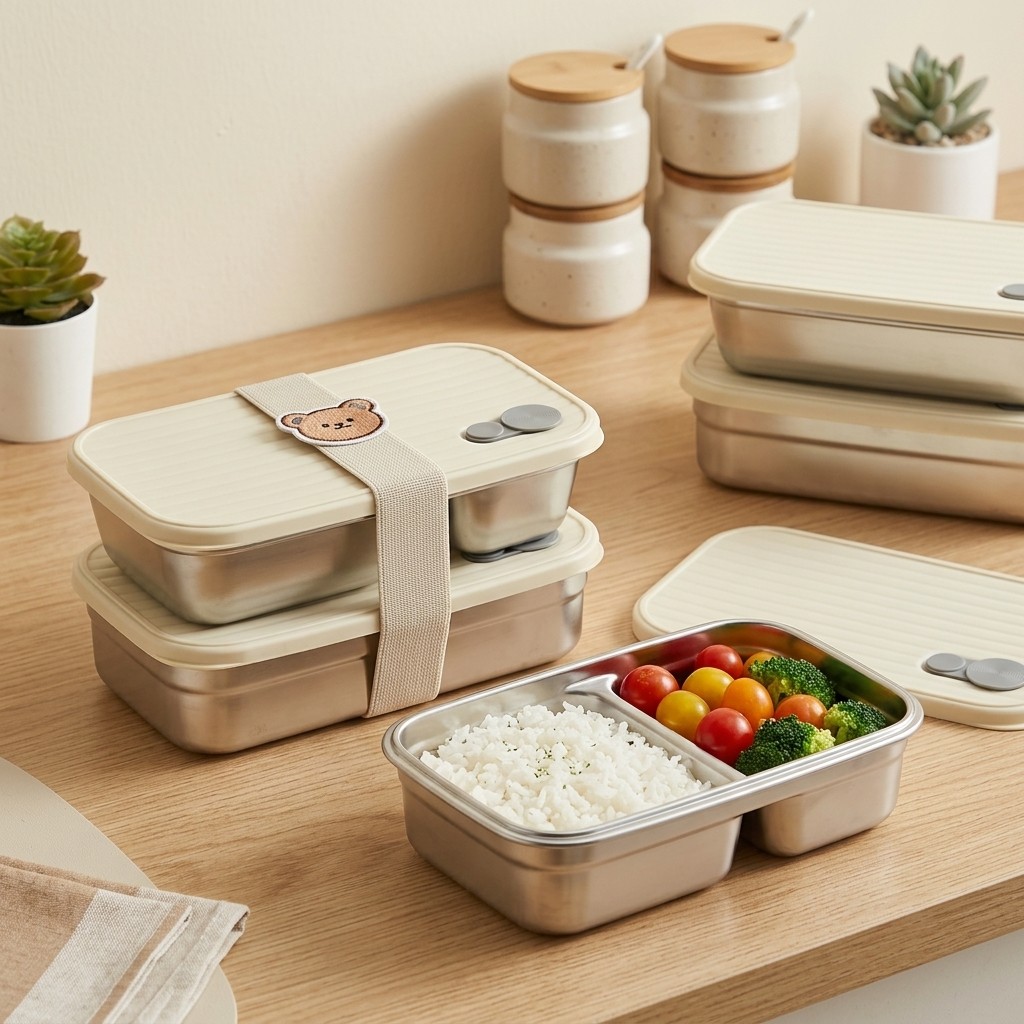 กล่องอาหารกลางวันสแตนเลส กล่อง - Food Storage Underground บทวิจารณ์และราคา