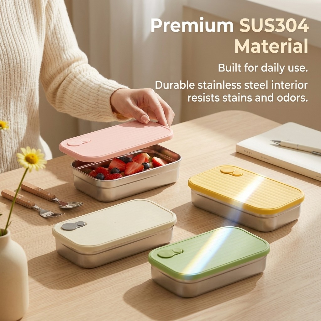 กล่องอาหารกลางวันสแตนเลส กล่อง - Food Storage Underground บทวิจารณ์และราคา