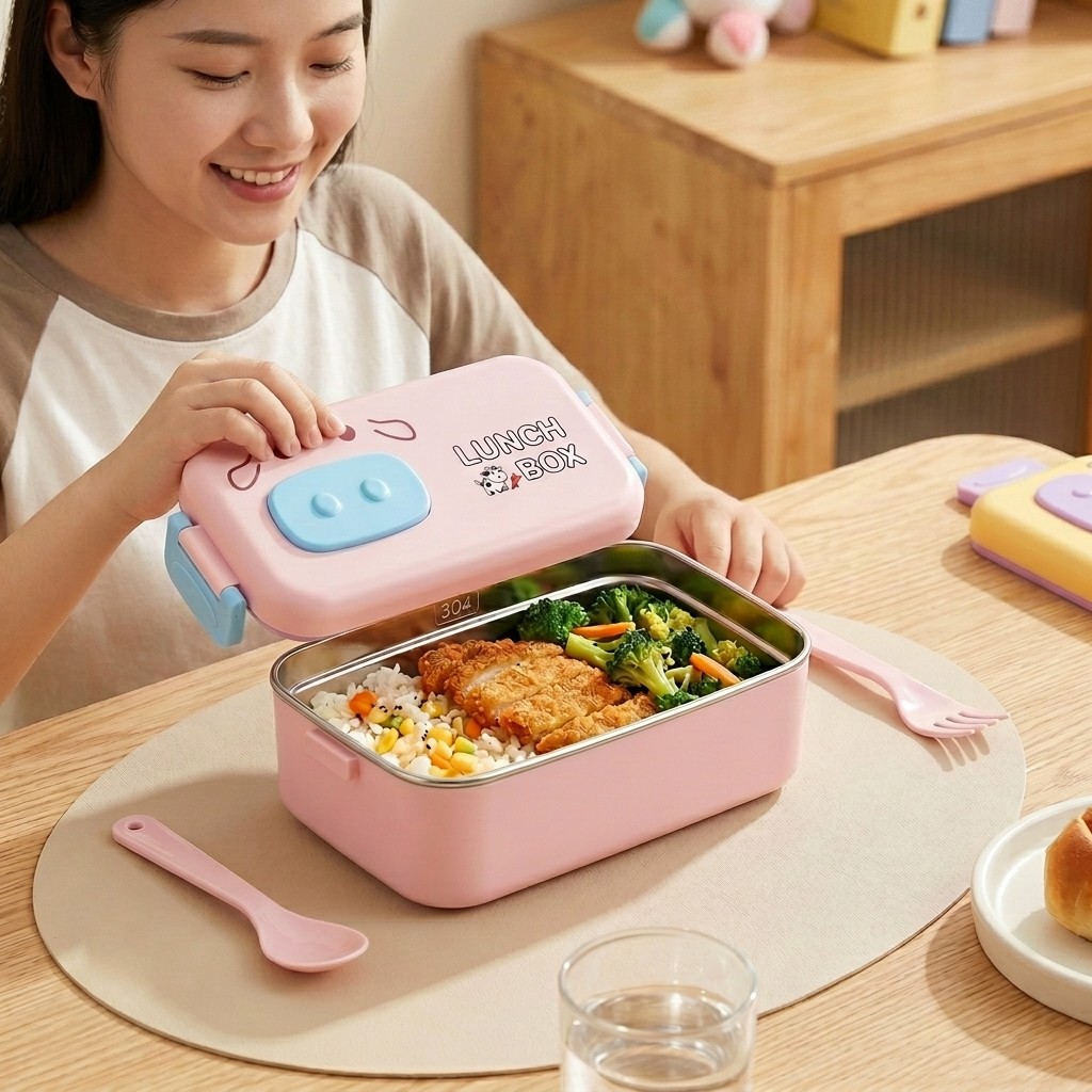กล่องเบนโตะสแตนเลส 304 ป้องกัน - Food Storage Underground บทวิจารณ์และราคา
