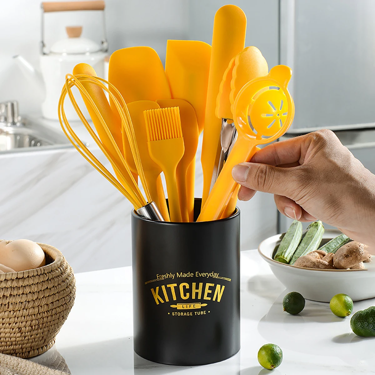 ชุดอุปกรณ์ครัวสีเหลือง 10 ชิ้น - Food Storage Yellow บทวิจารณ์และราคา