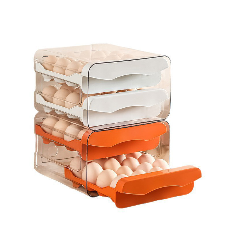 กล่องเก็บไข่สองชั้นพร้อมลิ้นชั - Food Storage Drawers บทวิจารณ์และราคา