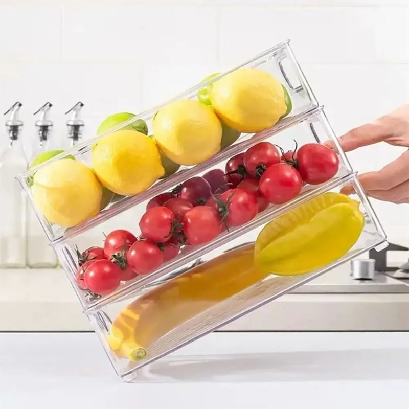 กล่องจัดระเบียบลิ้นชักแบบใส ซ้ - Food Storage Drawers บทวิจารณ์และราคา