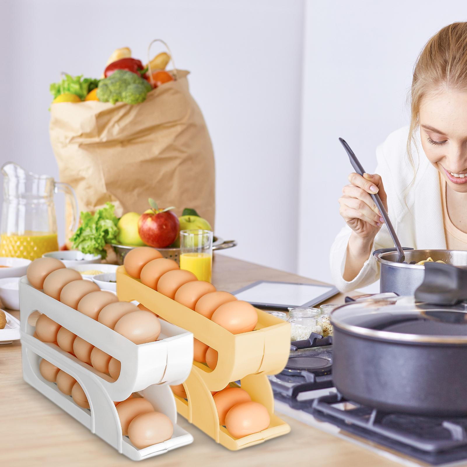 ที่วางไข่อัตโนมัติ ชั้นวางไข่ส - Food Storage Yellow บทวิจารณ์และราคา