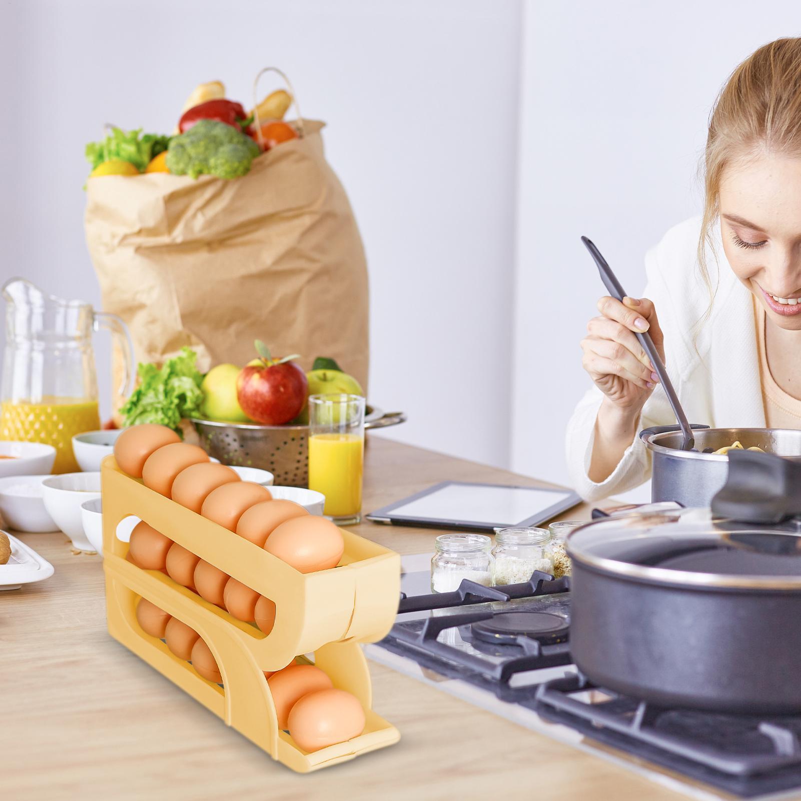 ที่วางไข่อัตโนมัติ ชั้นวางไข่ส - Food Storage Yellow บทวิจารณ์และราคา