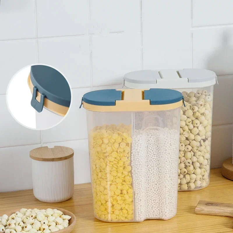 M/L Double Grid ธัญพืช Jar ภาช - Food Storage Lidl บทวิจารณ์และราคา