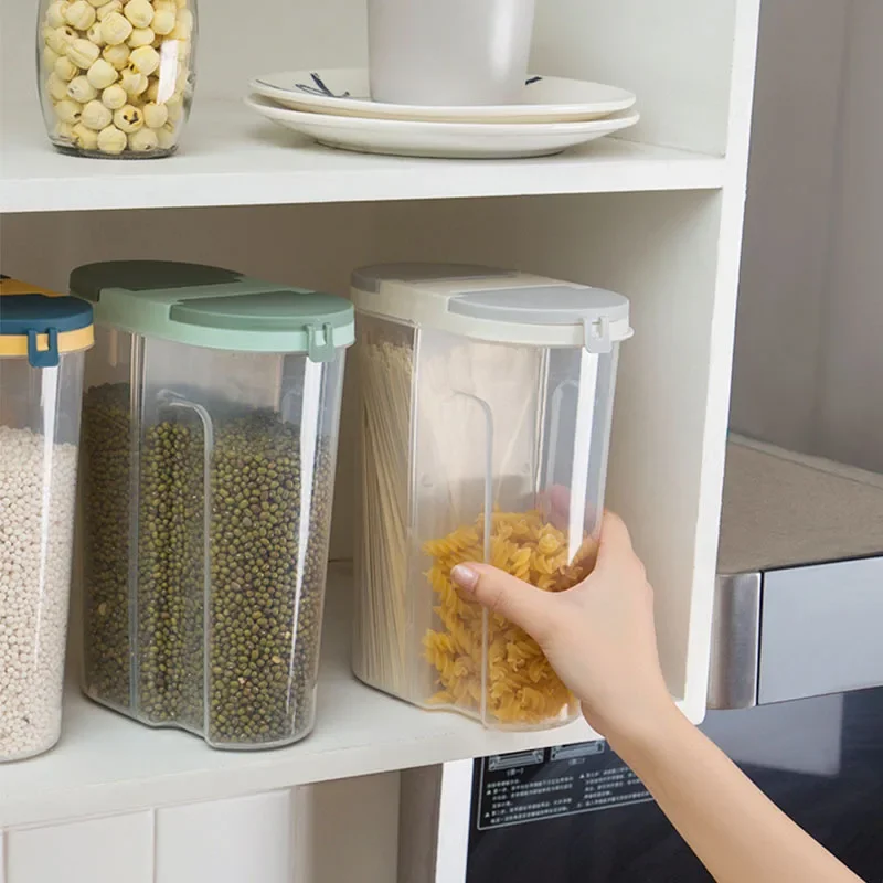 M/L Double Grid ธัญพืช Jar ภาช - Food Storage Lidl บทวิจารณ์และราคา