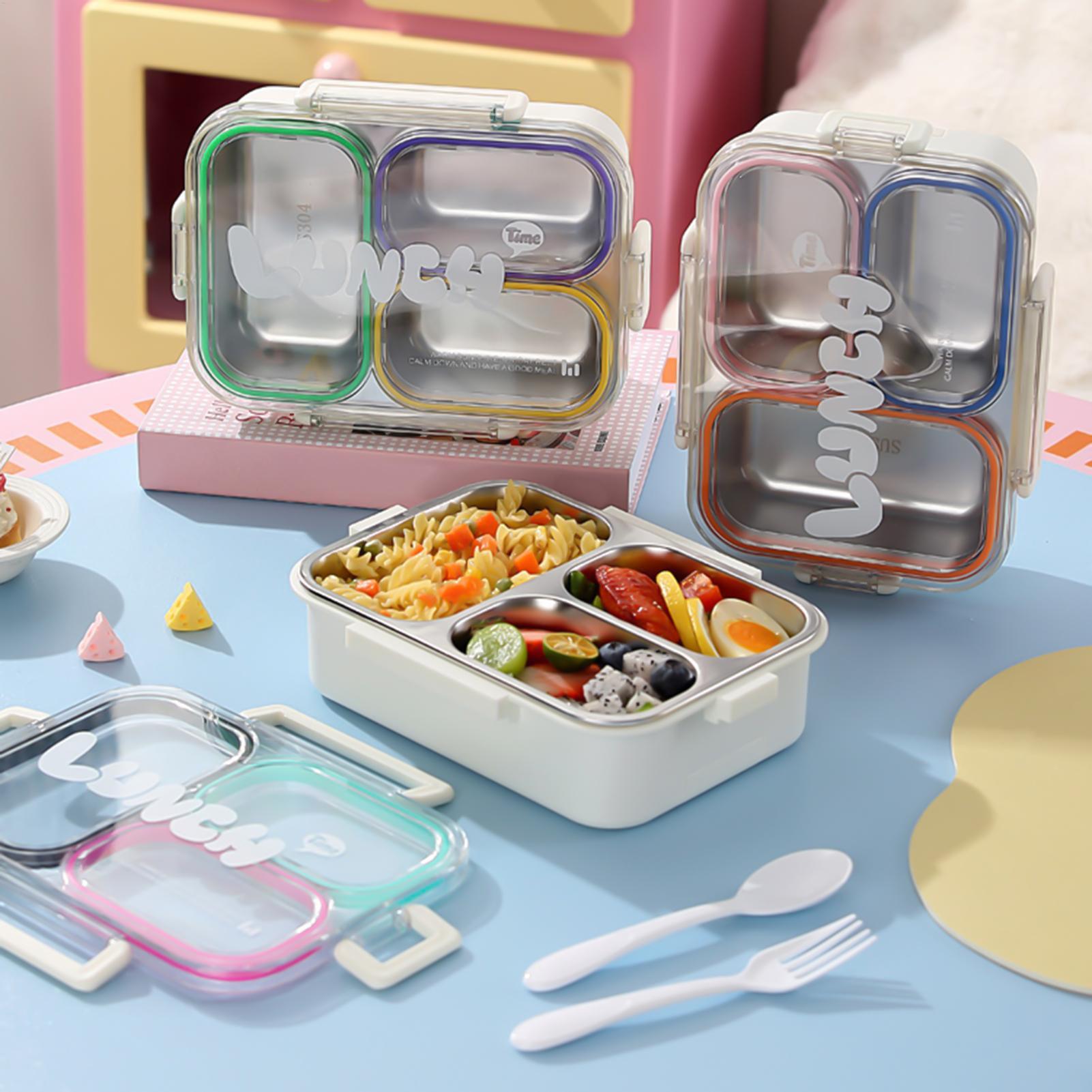 กล่องอาหารกลางวันสแตนเลสแบบแบ่ - Food Storage Underground บทวิจารณ์และราคา