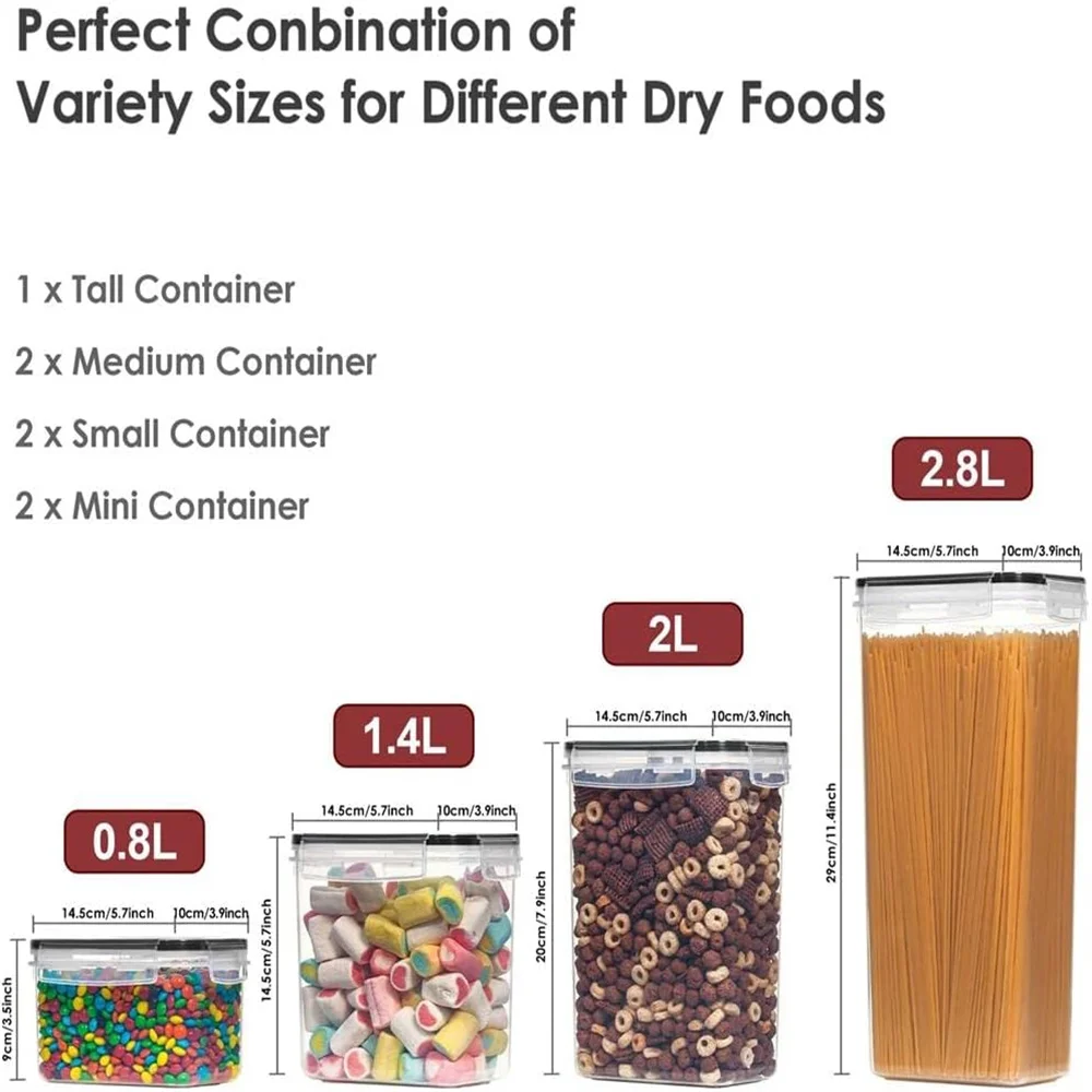 ชุดกล่องถนอมอาหาร 7 ชิ้น ปลอดส - Food Storage Acrylic Containers บทวิจารณ์และราคา