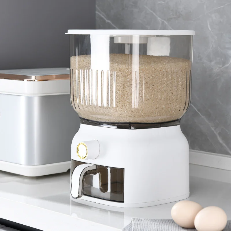 กล่องเก็บข้าวสารในครัว 10 กก.  - Food Storage Acrylic Containers บทวิจารณ์และราคา