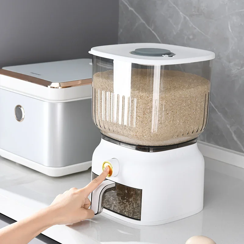 กล่องเก็บข้าวสารในครัว 10 กก.  - Food Storage Acrylic Containers บทวิจารณ์และราคา