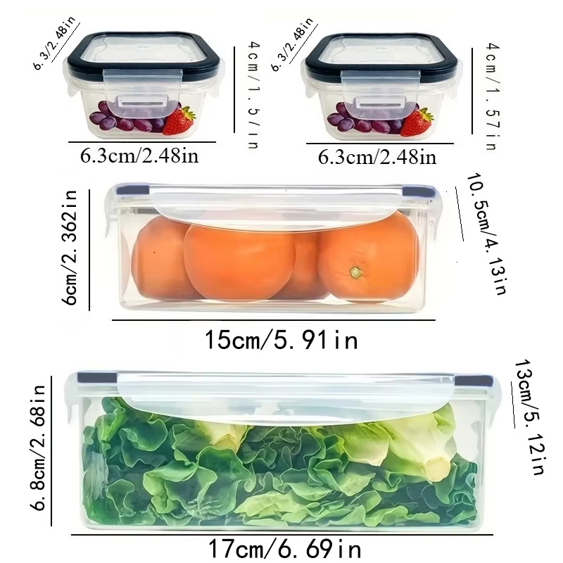 ชุด 8 ชิ้น ประกอบด้วย 4 กล่องแ - Food Storage Underground บทวิจารณ์และราคา