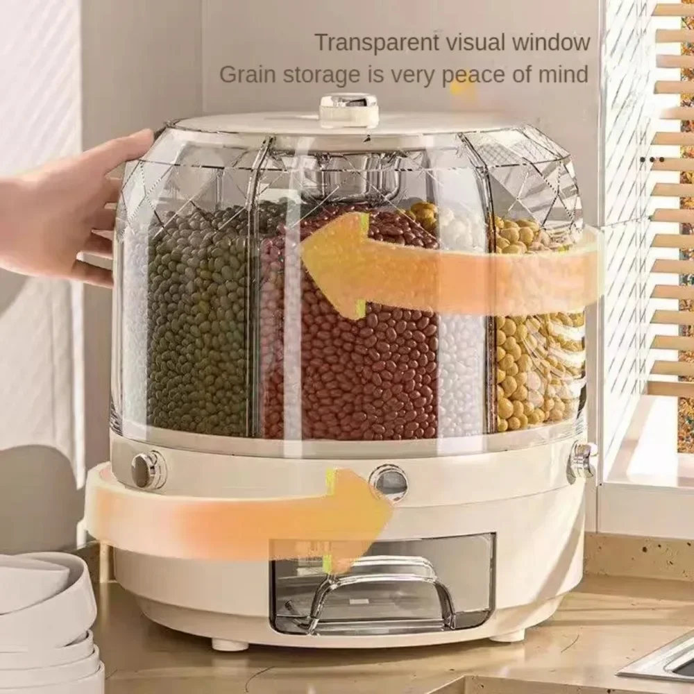 ตู้จ่ายธัญพืชแบบหมุนได้ เกรดอา - Food Storage Drawers บทวิจารณ์และราคา