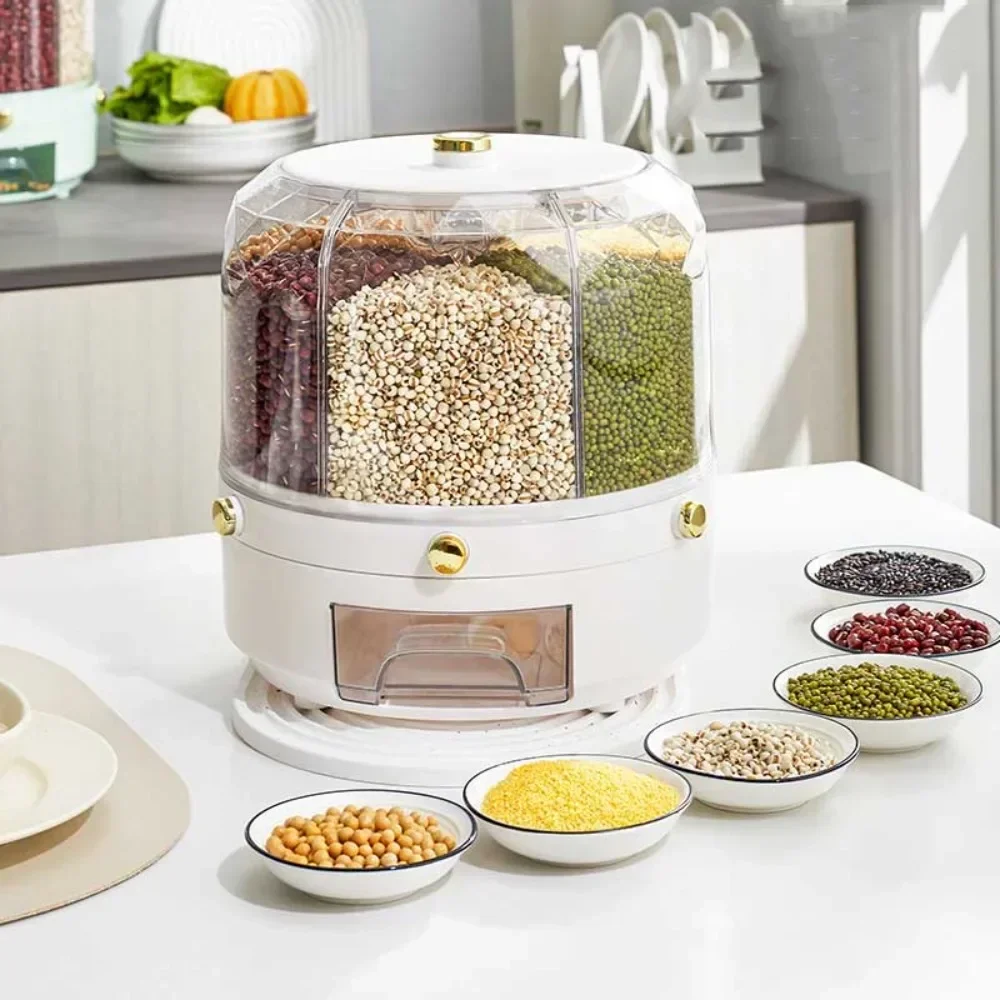 ตู้จ่ายธัญพืชแบบหมุนได้ เกรดอา - Food Storage Drawers บทวิจารณ์และราคา