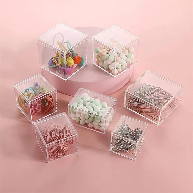 12 PCS อะคริลิคใสกล่องพลาสติกข - Food Storage Acrylic Containers บทวิจารณ์และราคา