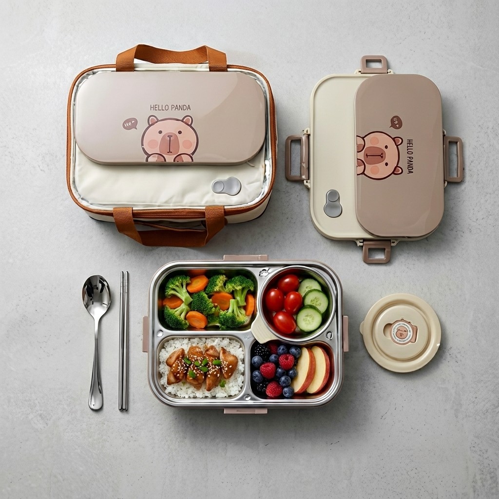 กล่องข้าวสแตนเลส 304 ชุด 4/5 ช - Food Storage Underground บทวิจารณ์และราคา