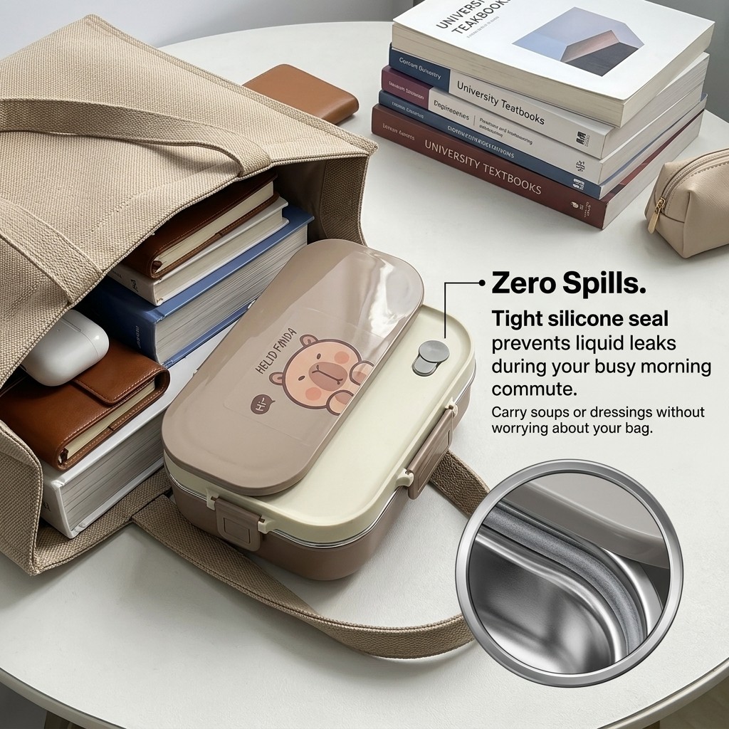กล่องข้าวสแตนเลส 304 ชุด 4/5 ช - Food Storage Underground บทวิจารณ์และราคา