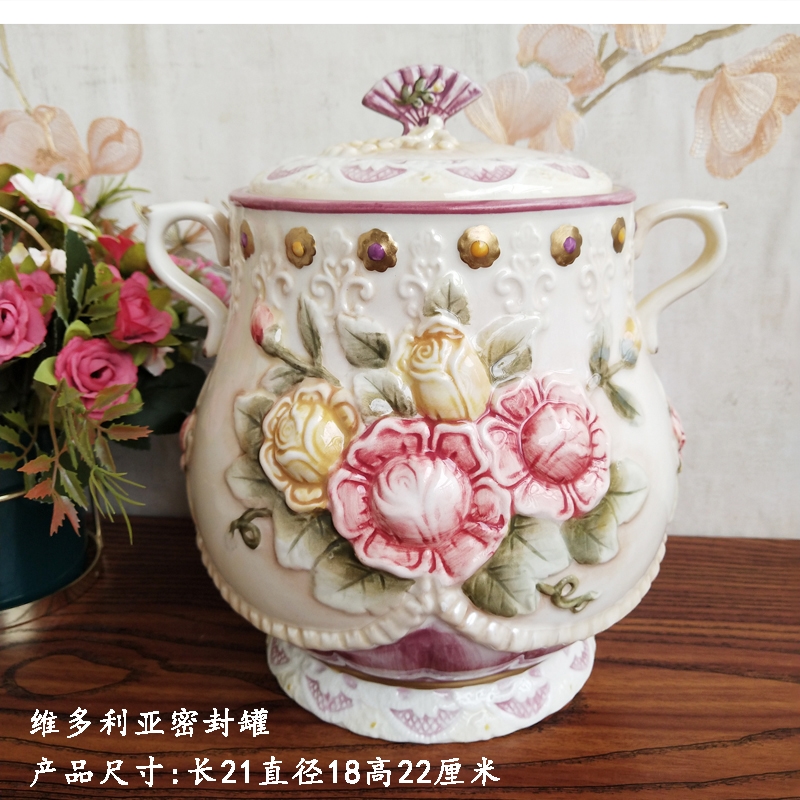 โถเซรามิกเคลือบลายเพ้นท์มือ ฝา - Food Storage Lidl บทวิจารณ์และราคา