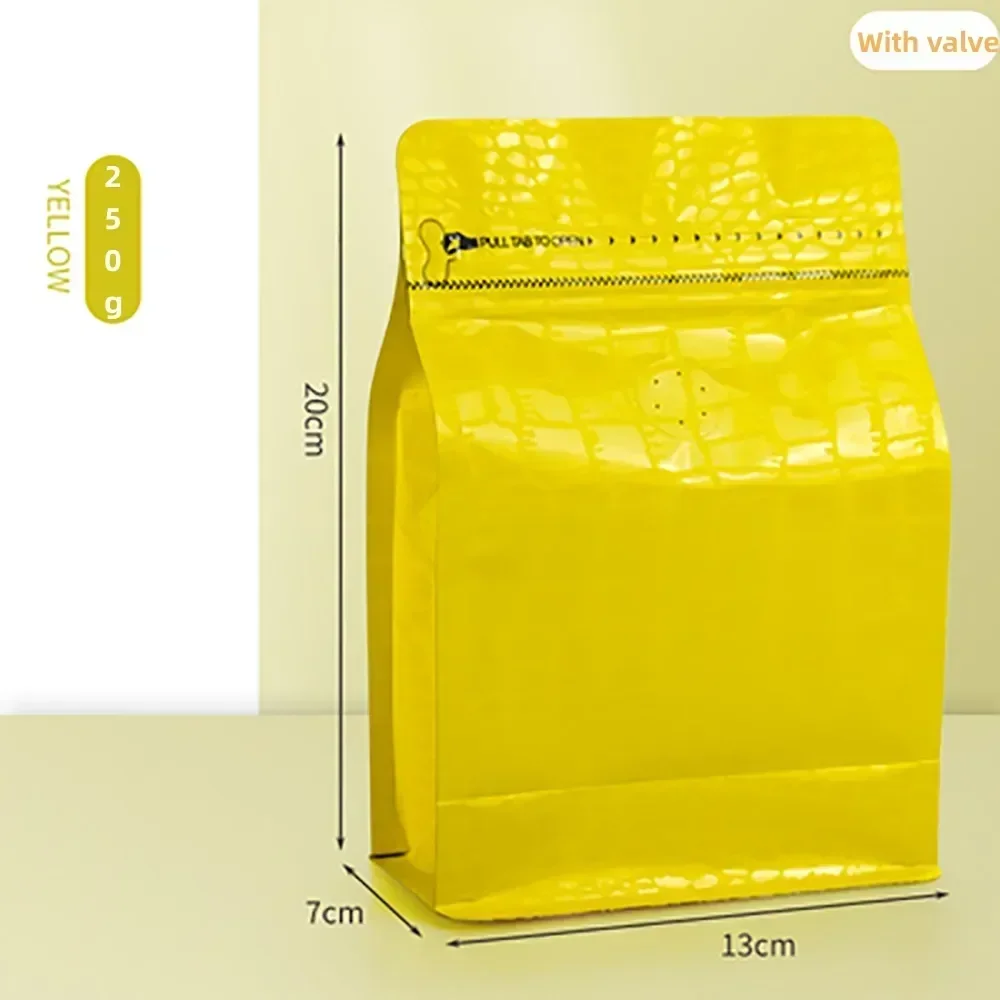 ถุงใส่เมล็ดกาแฟลายจระเข้ สีดำ/ - Food Storage Yellow บทวิจารณ์และราคา