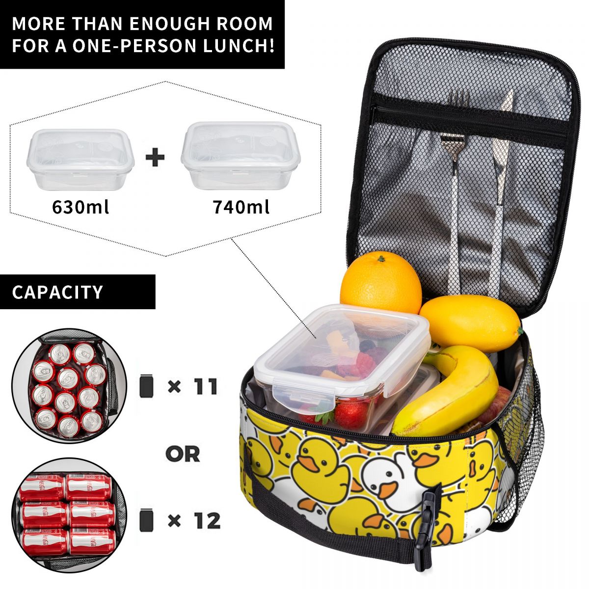 กระเป๋าใส่อาหารกลางวันลายการ์ต - Food Storage Yellow บทวิจารณ์และราคา