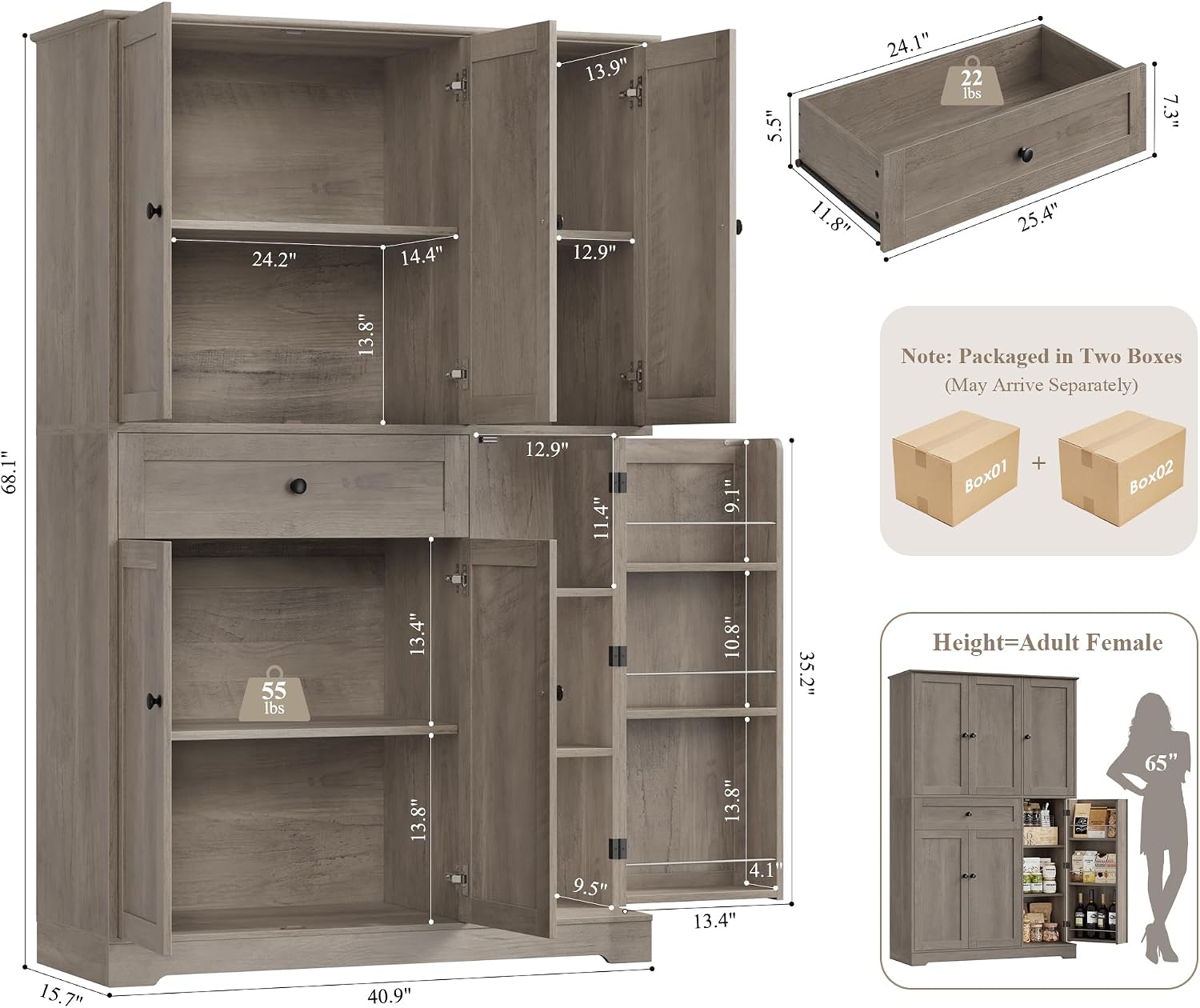 ตู้เก็บของในครัว ตู้เก็บของบนเ - Food Storage Drawers บทวิจารณ์และราคา