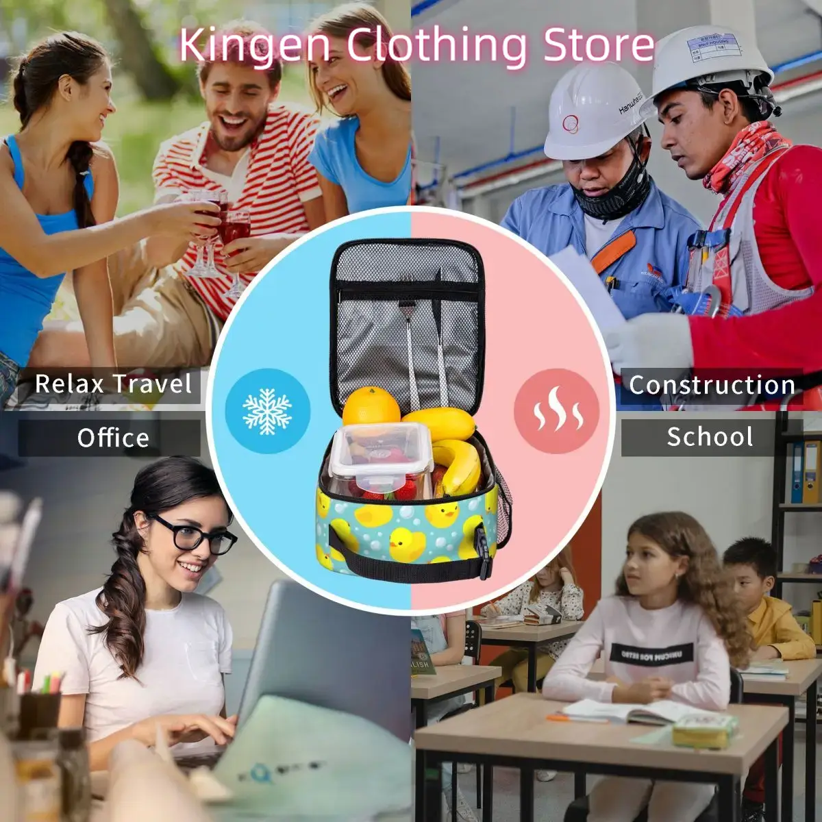 ถุงอาหารกลางวันแบบมีฉนวนกันควา - Food Storage Yellow บทวิจารณ์และราคา