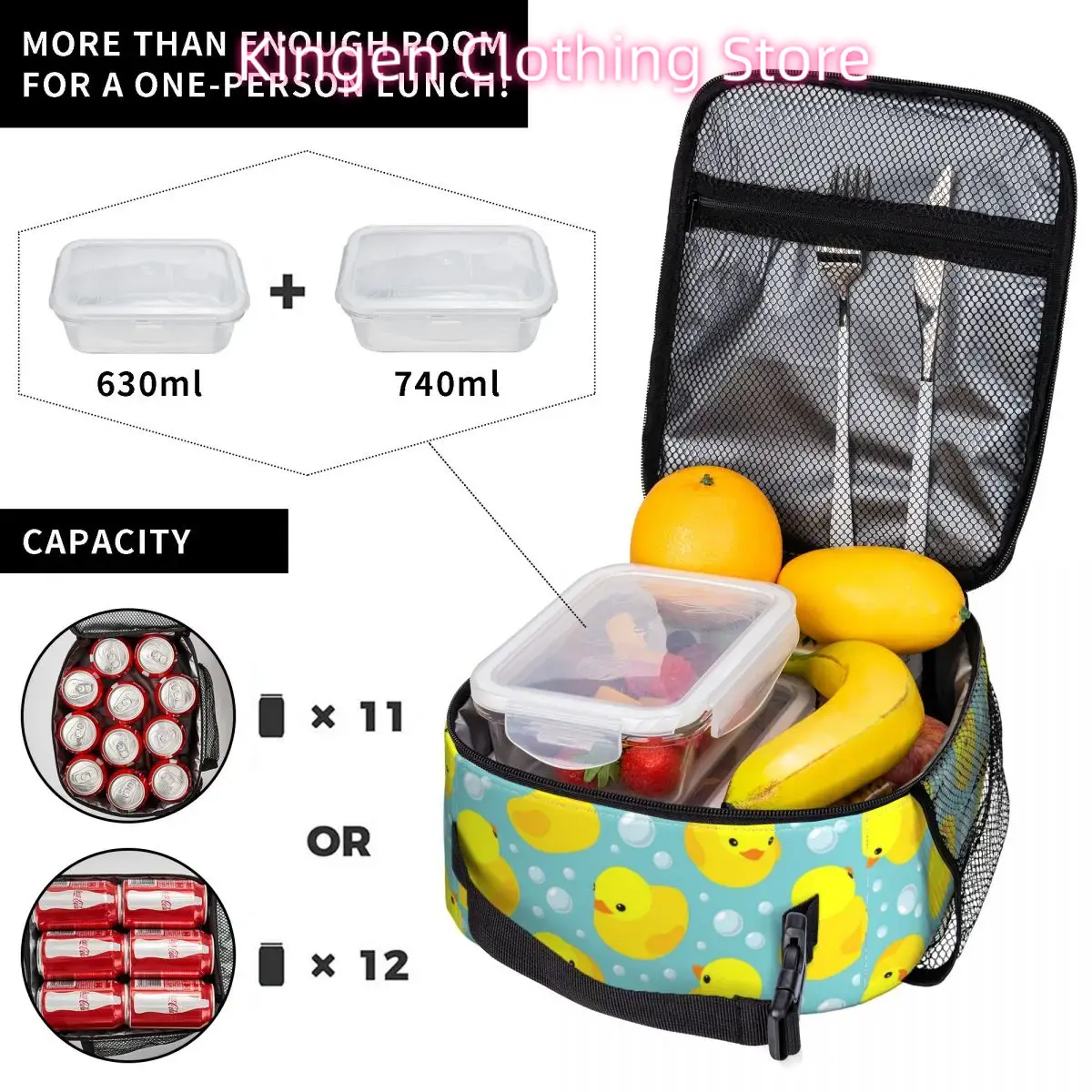 ถุงอาหารกลางวันแบบมีฉนวนกันควา - Food Storage Yellow บทวิจารณ์และราคา