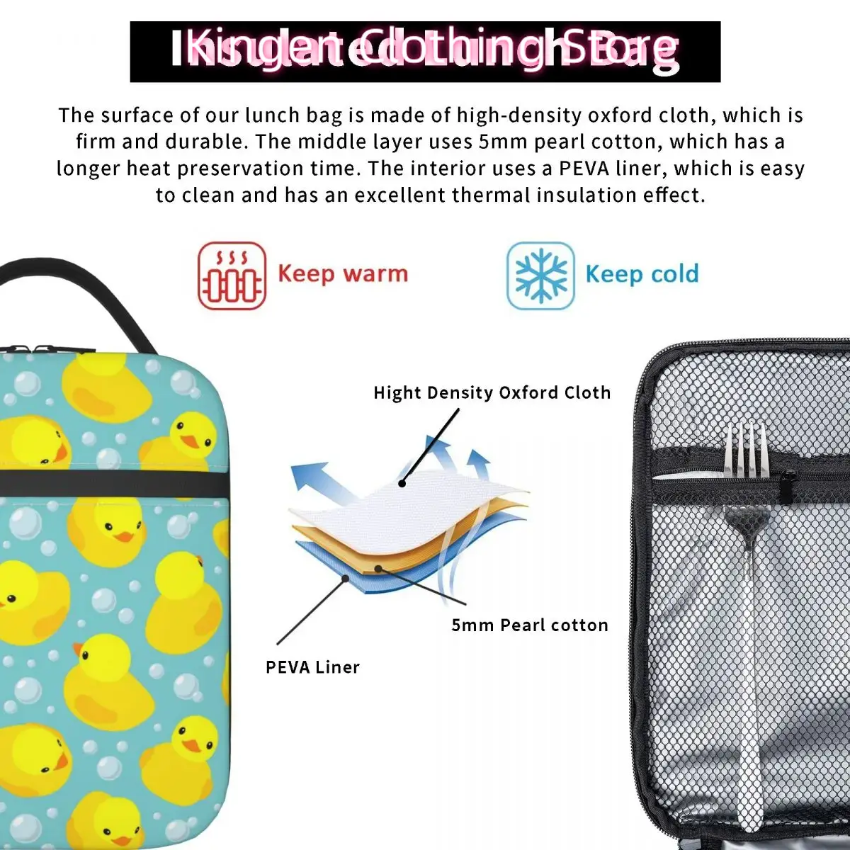 ถุงอาหารกลางวันแบบมีฉนวนกันควา - Food Storage Yellow บทวิจารณ์และราคา