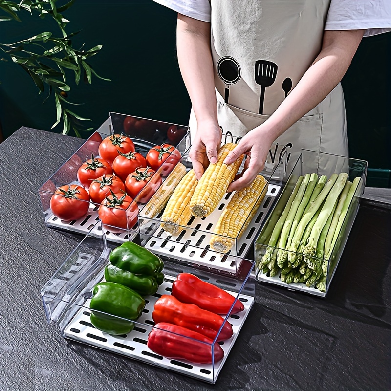 1ชิ้นกล่องที่จัดเก็บในตู้เย็นล - Food Storage Drawers บทวิจารณ์และราคา