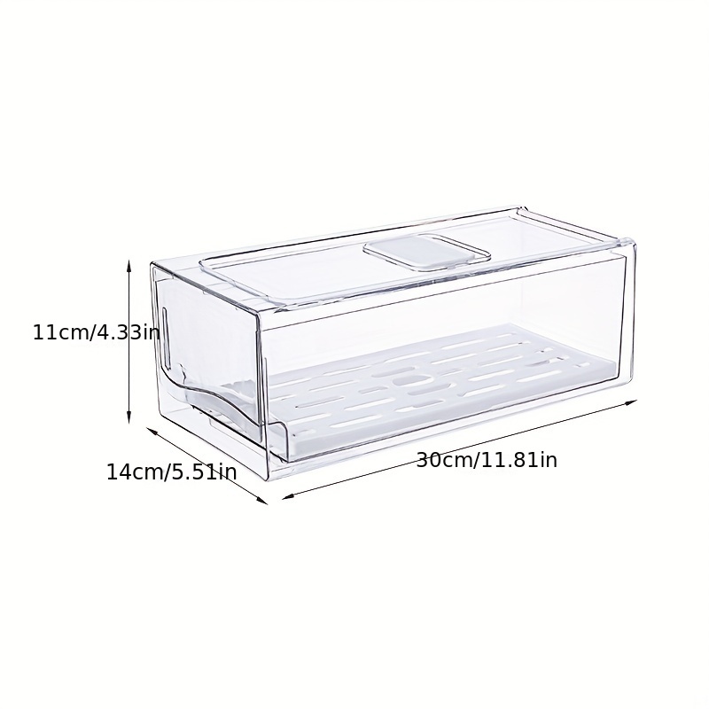 1ชิ้นกล่องที่จัดเก็บในตู้เย็นล - Food Storage Drawers บทวิจารณ์และราคา