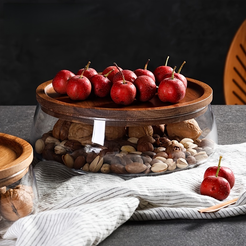 โหลแก้วพร้อมฝาไม้ – ภาชนะปิดผน - Food Storage Lidl บทวิจารณ์และราคา