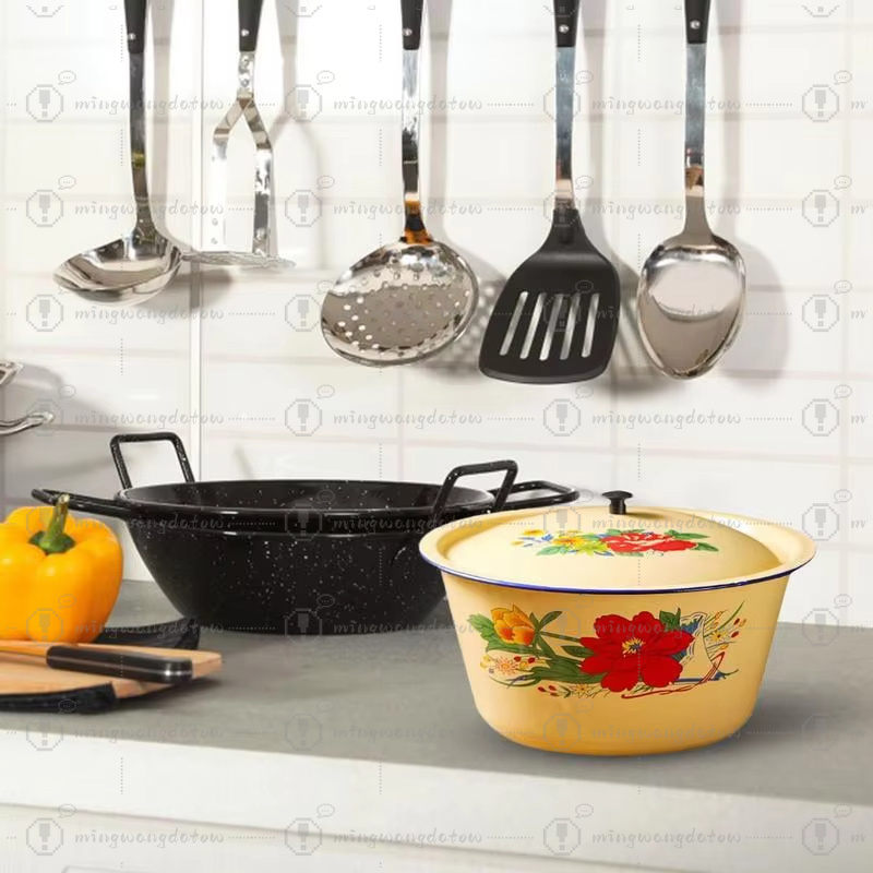 หม้อเคลือบสำหรับเก็บอาหาร ชามเ - Food Storage Yellow บทวิจารณ์และราคา