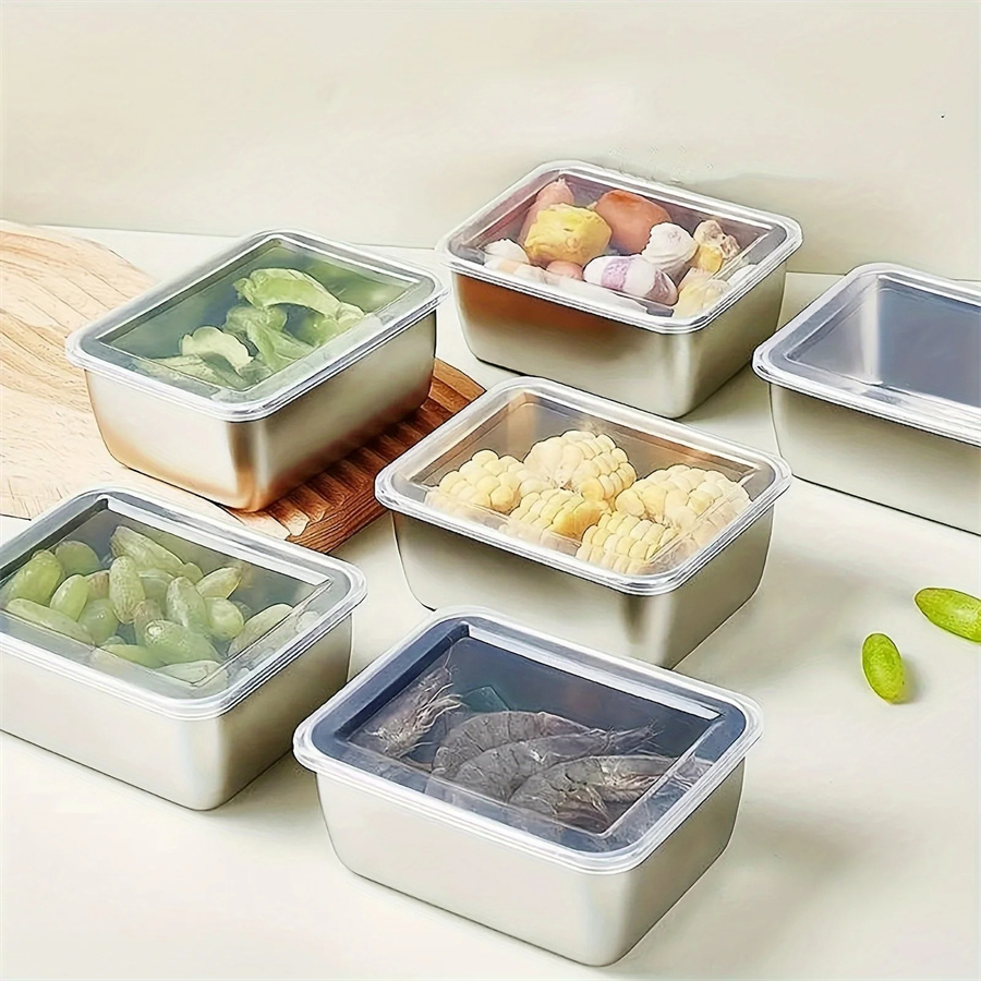 1/3/5pcs สแตนเลสกล่องเก็บอาหาร - Food Storage Underground บทวิจารณ์และราคา